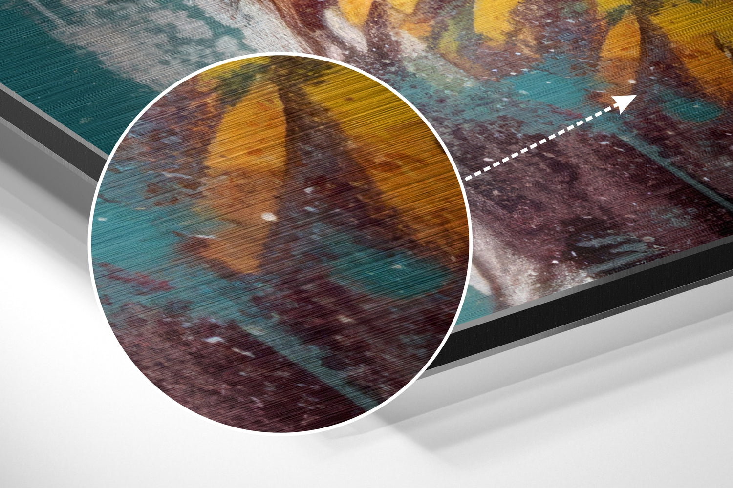 Cool Lion Brushed Aluminum Dibond Wall Art.