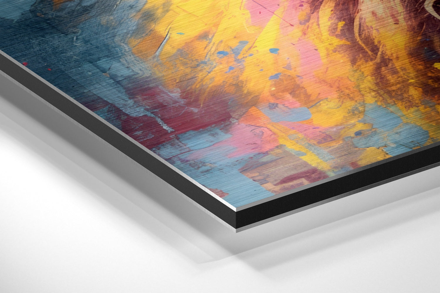 Cool Lion Brushed Aluminum Dibond Wall Art.