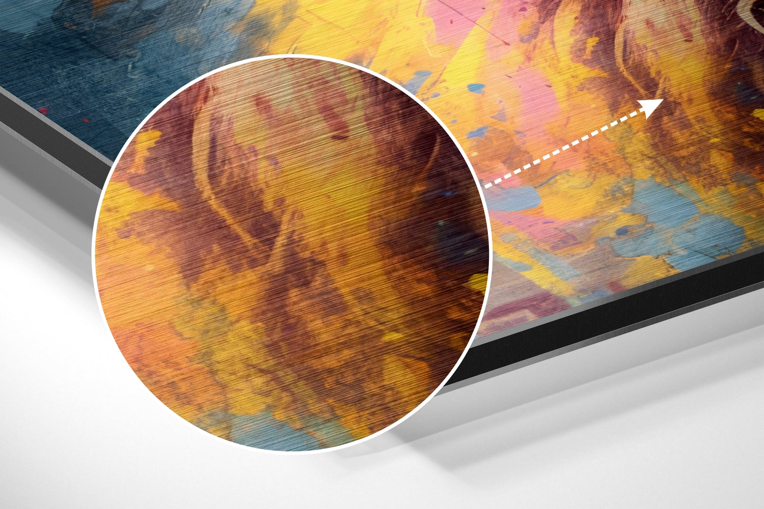 Cool Lion Brushed Aluminum Dibond Wall Art.