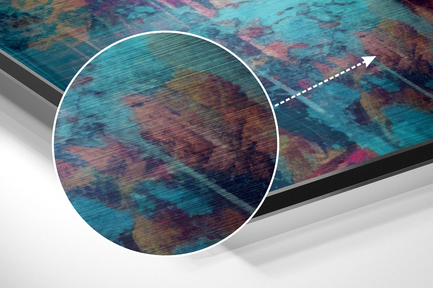 Cool Lion Brushed Aluminum Dibond Wall Art.