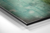 Happy Giraffe Brushed Aluminum Dibond Wall Art.