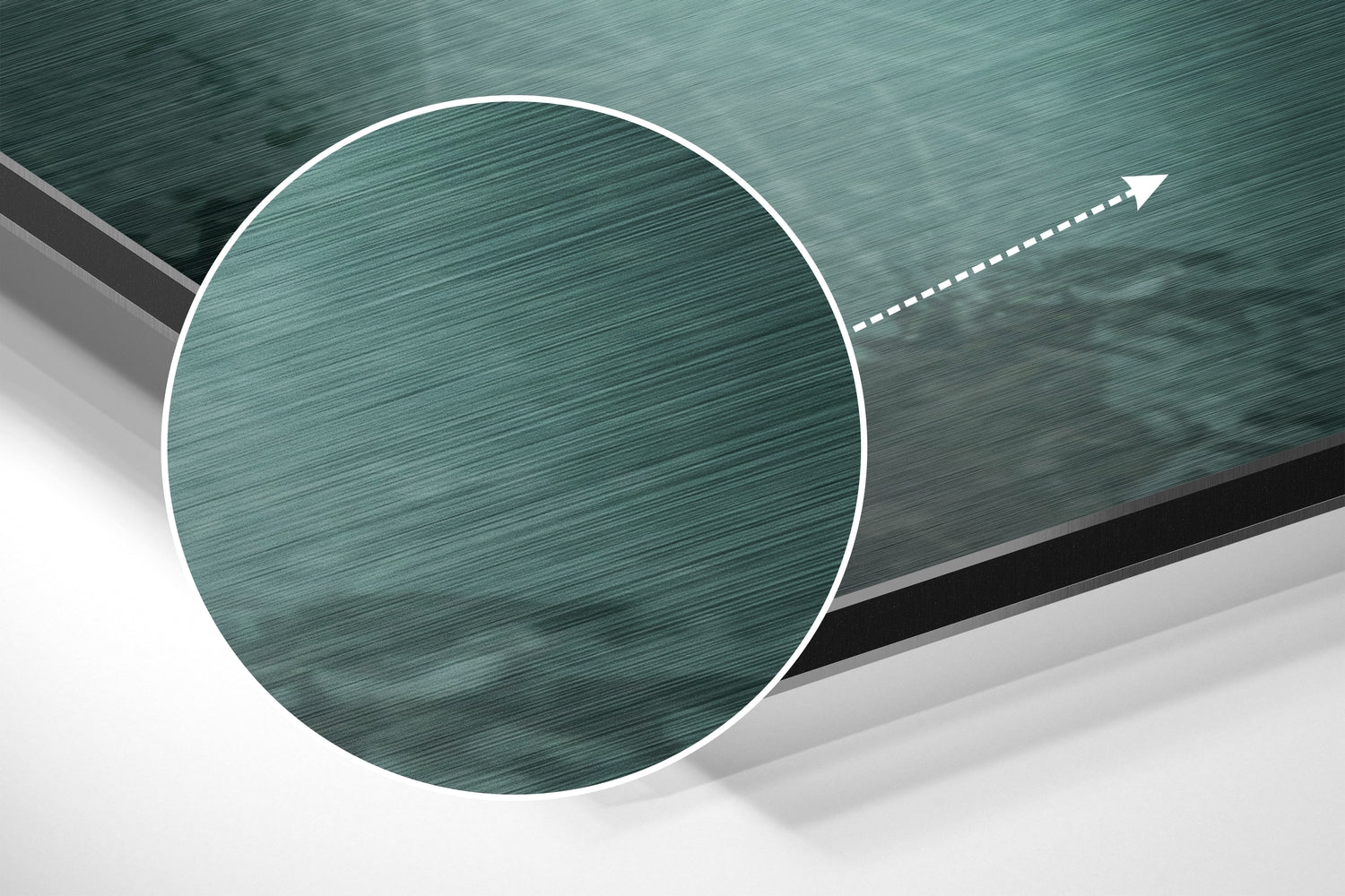 Happy Giraffe Brushed Aluminum Dibond Wall Art.