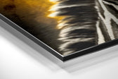 Happy Giraffe Brushed Aluminum Dibond Wall Art.