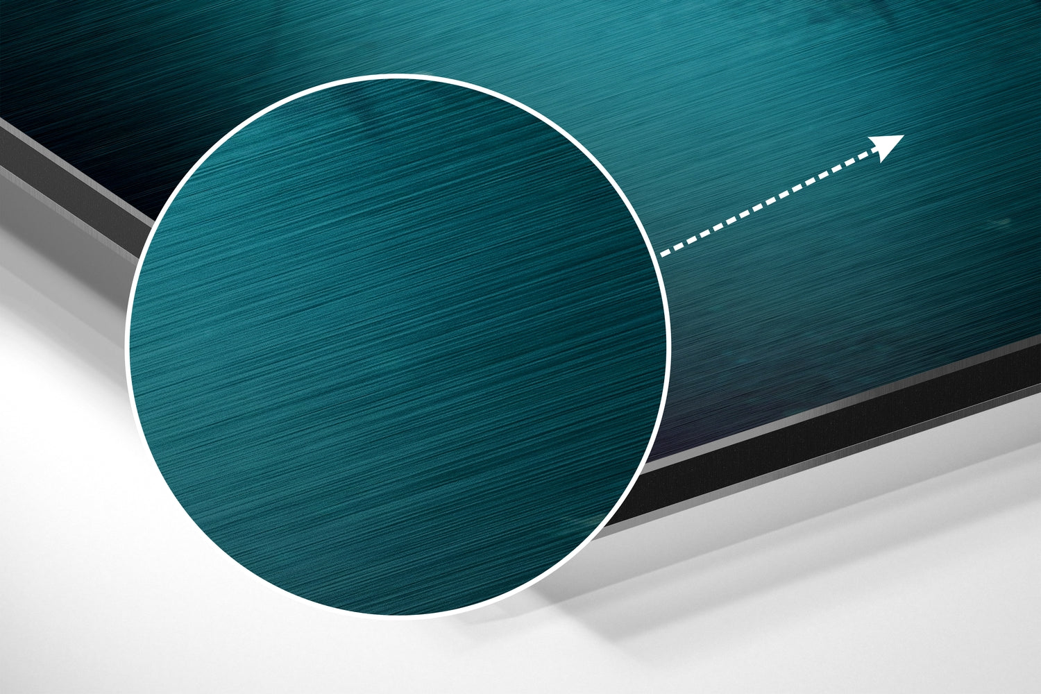 Happy Giraffe Brushed Aluminum Dibond Wall Art.