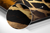 Happy Giraffe Brushed Aluminum Dibond Wall Art.