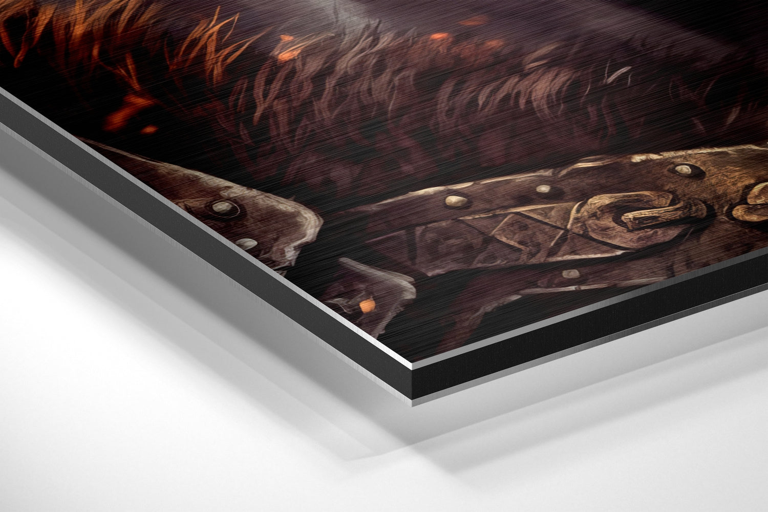 Kratos - God of War Brushed Aluminum Dibond Wall Art.