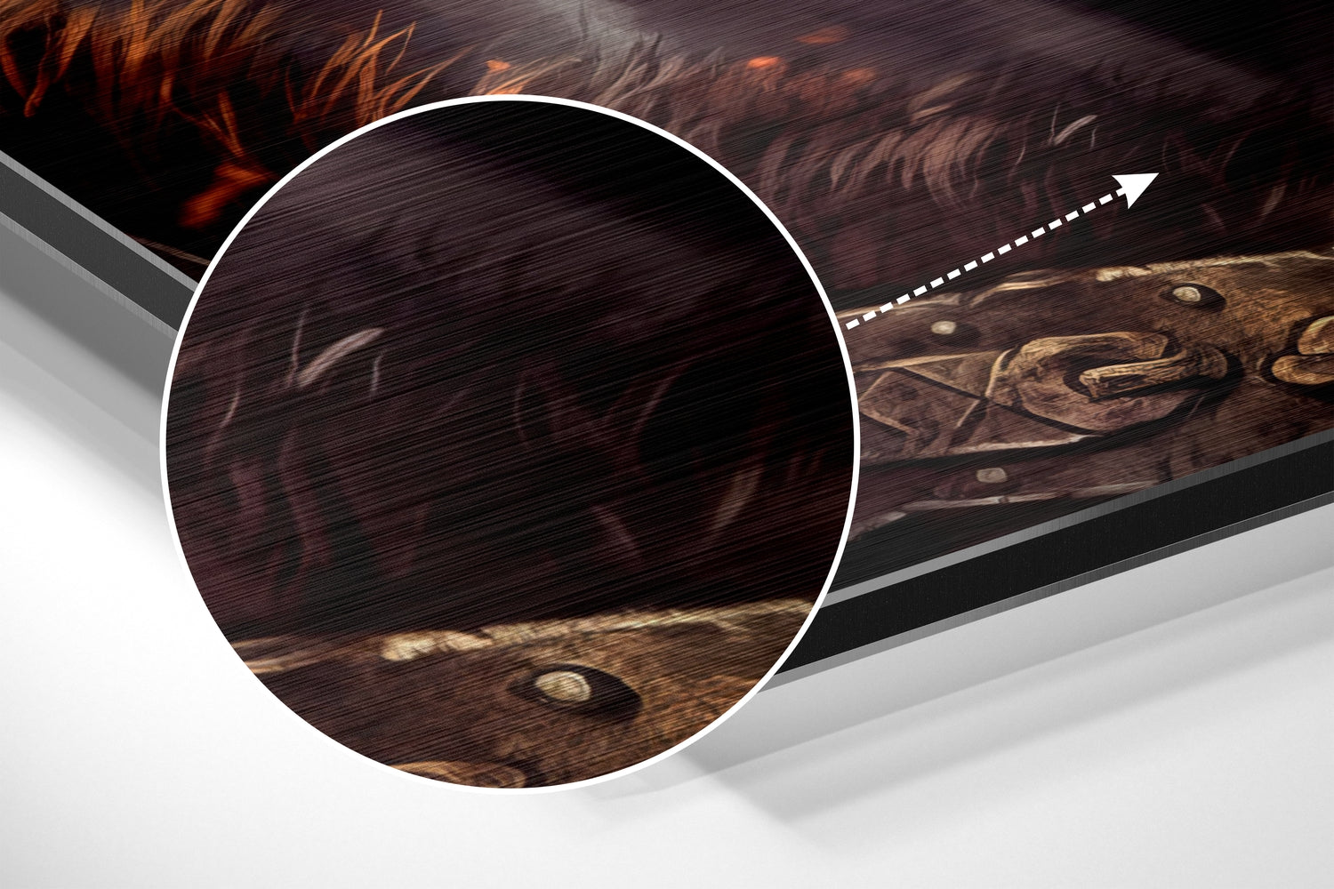 Kratos - God of War Brushed Aluminum Dibond Wall Art.