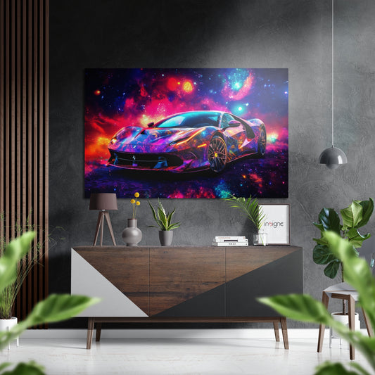 Luxury Car Brushed Aluminum Dibond Wall Art.