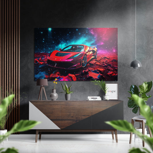 Luxury Car Brushed Aluminum Dibond Wall Art.