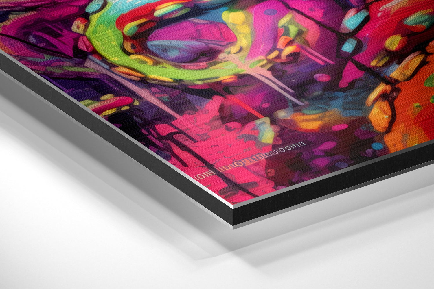 DJ Octopus Brushed Aluminum Dibond Wall Art.