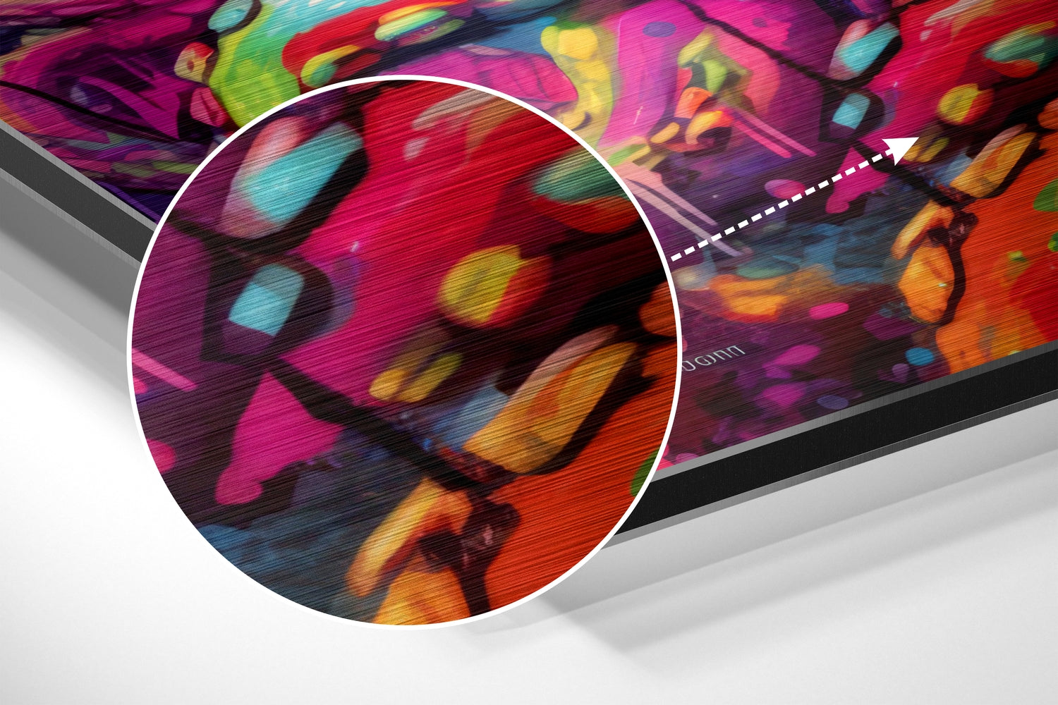 DJ Octopus Brushed Aluminum Dibond Wall Art.