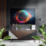 Earth Brushed Aluminum Dibond Wall Art.
