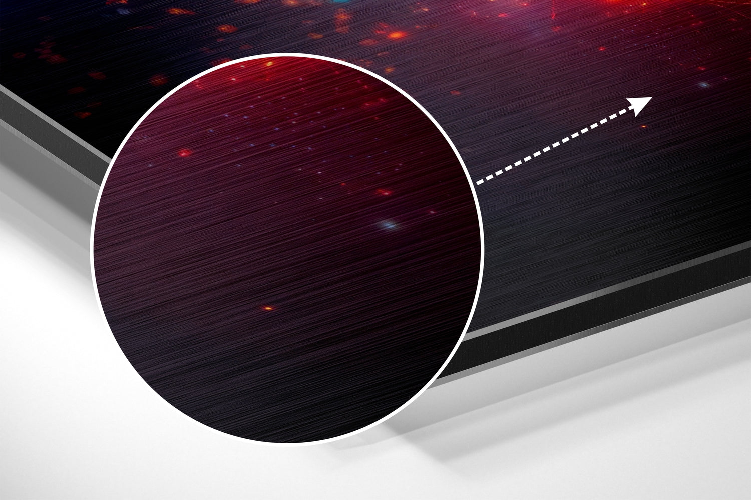 Earth Brushed Aluminum Dibond Wall Art.