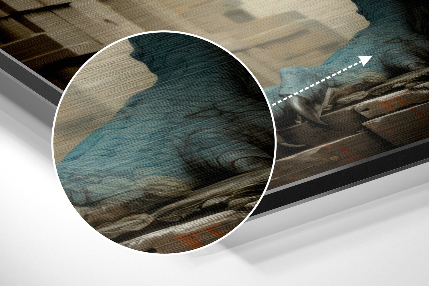 Dragon Brushed Aluminum Dibond Wall Art.