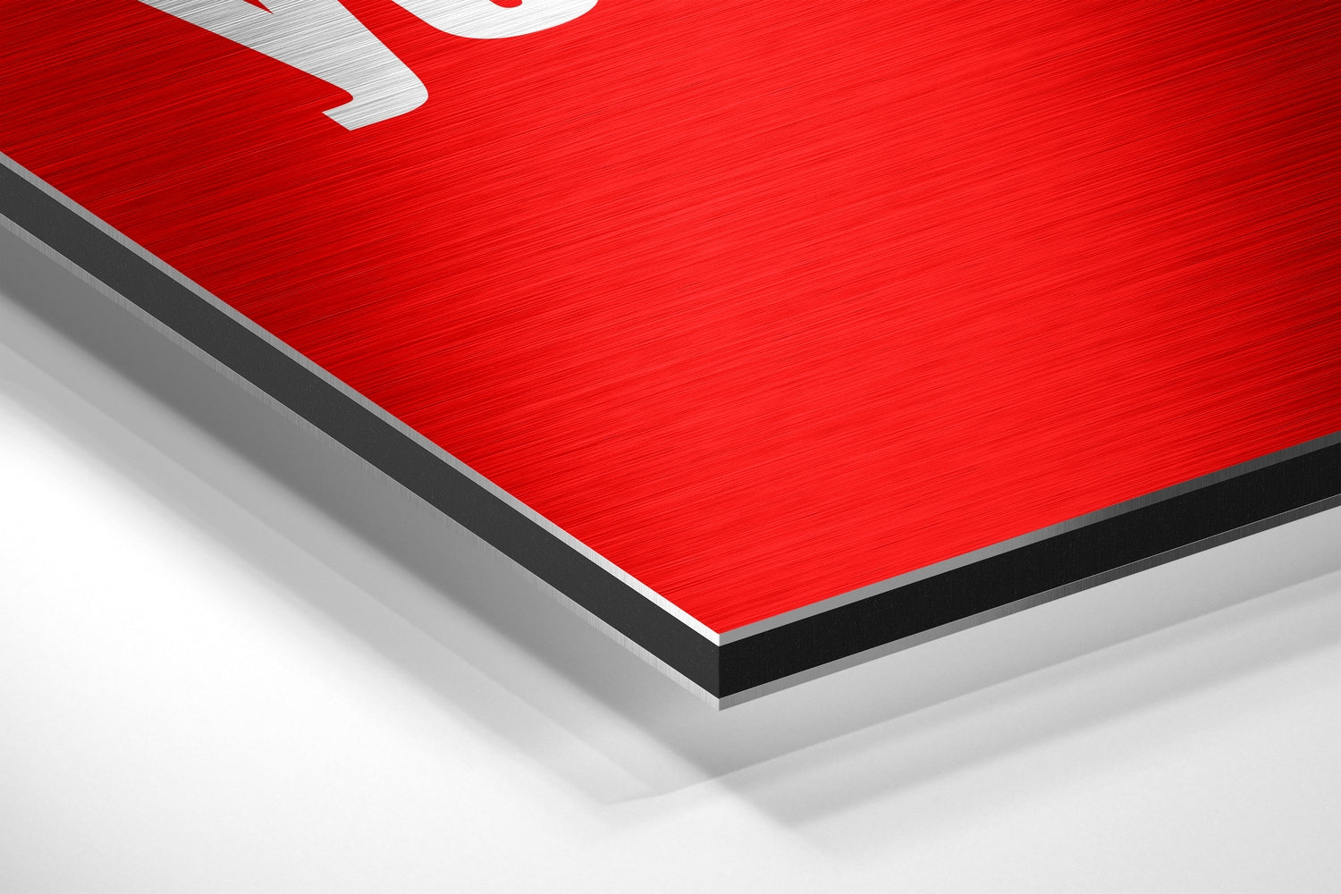 Never Tell Brushed Aluminum Dibond Wall Art.