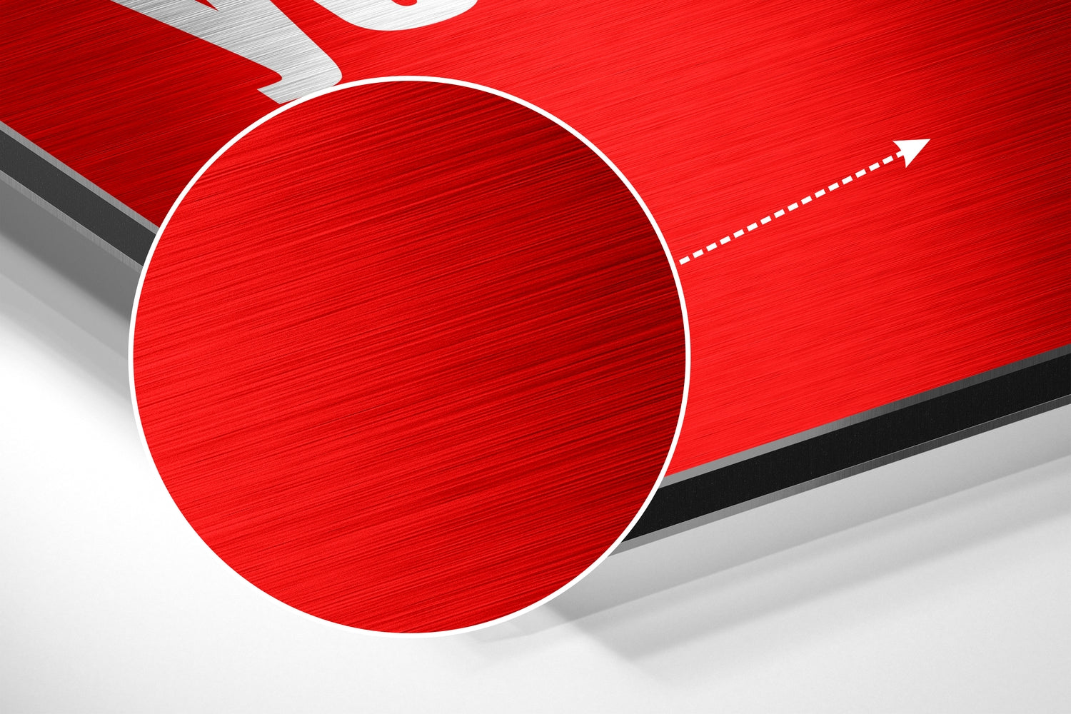 Never Tell Brushed Aluminum Dibond Wall Art.