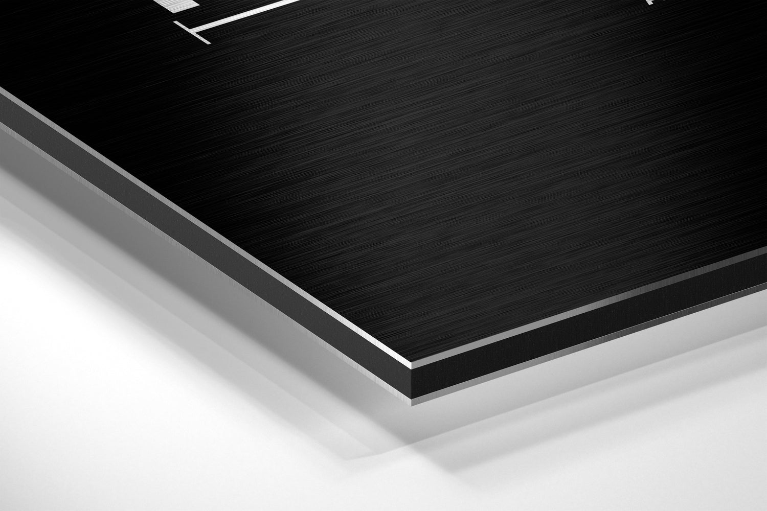 Hahaha Brushed Aluminum Dibond Wall Art.