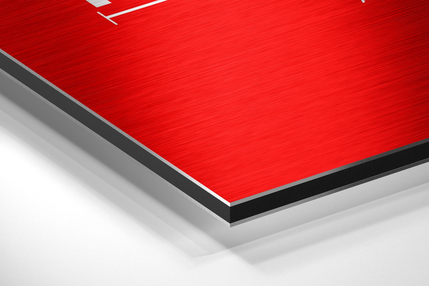 Hahaha Brushed Aluminum Dibond Wall Art.