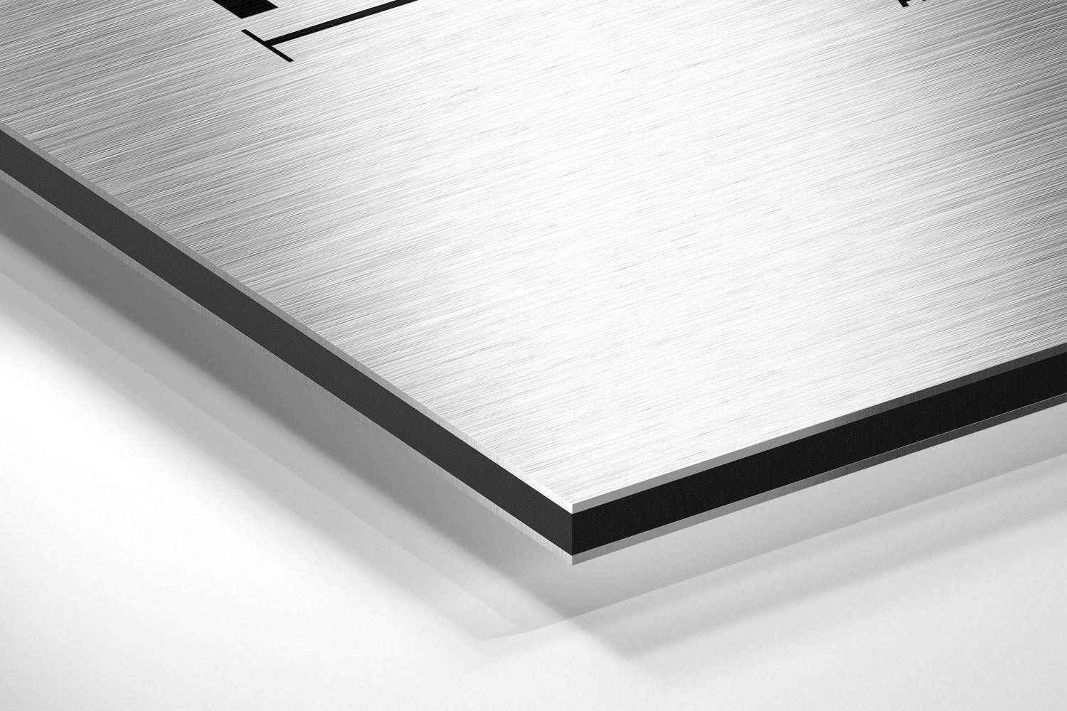 Hahaha Brushed Aluminum Dibond Wall Art.