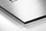 Hahaha Brushed Aluminum Dibond Wall Art.