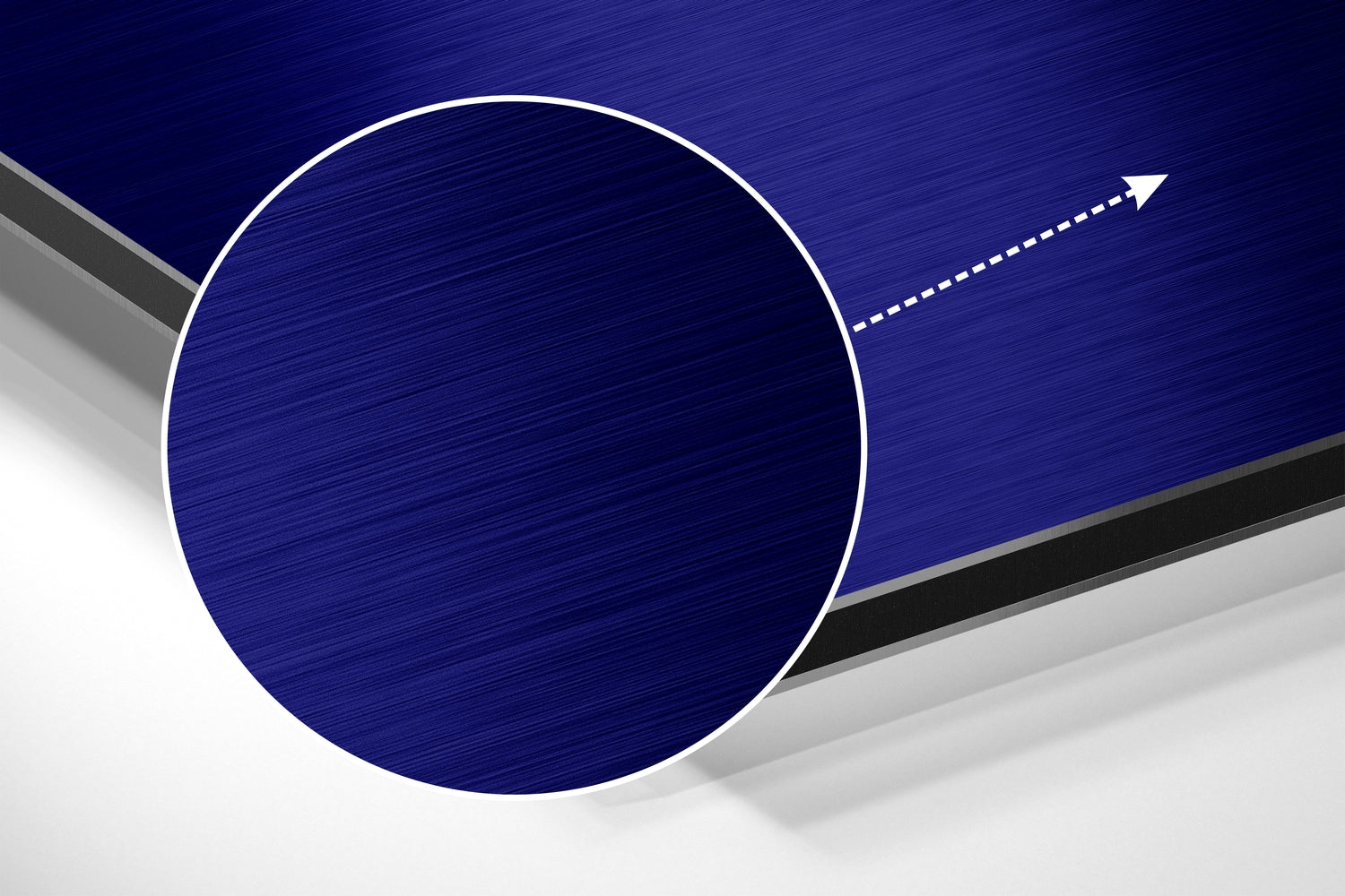 Keep It Simple Brushed Aluminum Dibond Wall Art.