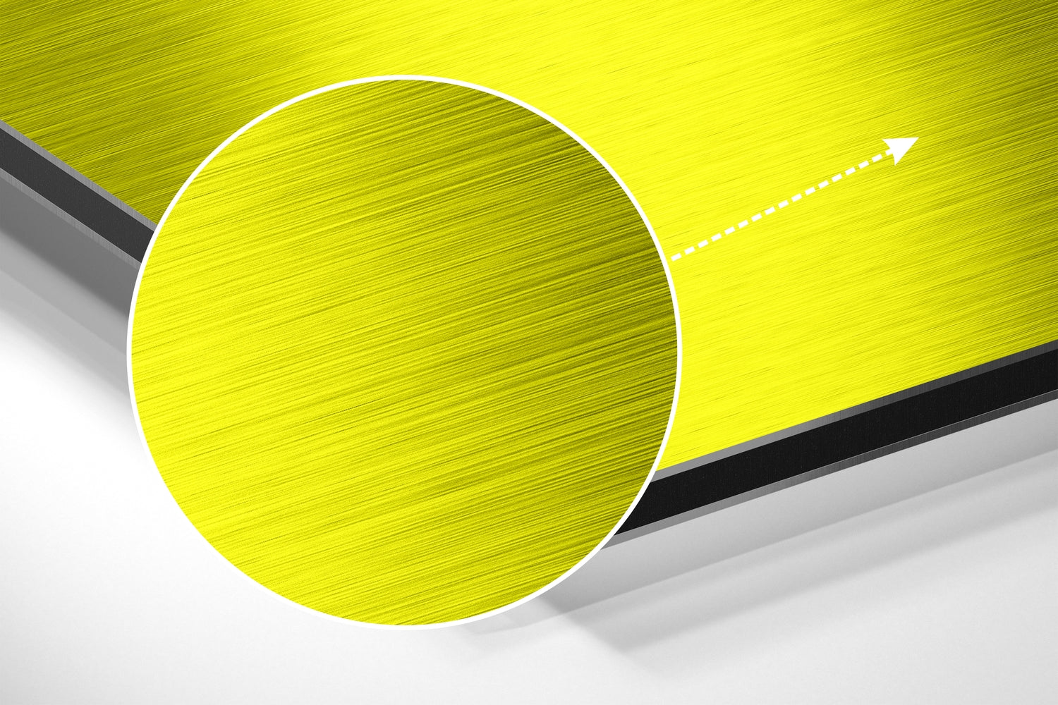 Keep It Simple Brushed Aluminum Dibond Wall Art.