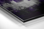 City Silhouette Brushed Aluminum Dibond Wall Art.
