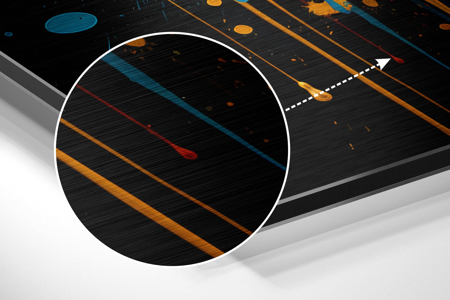 Skull Brushed Aluminum Dibond Wall Art.