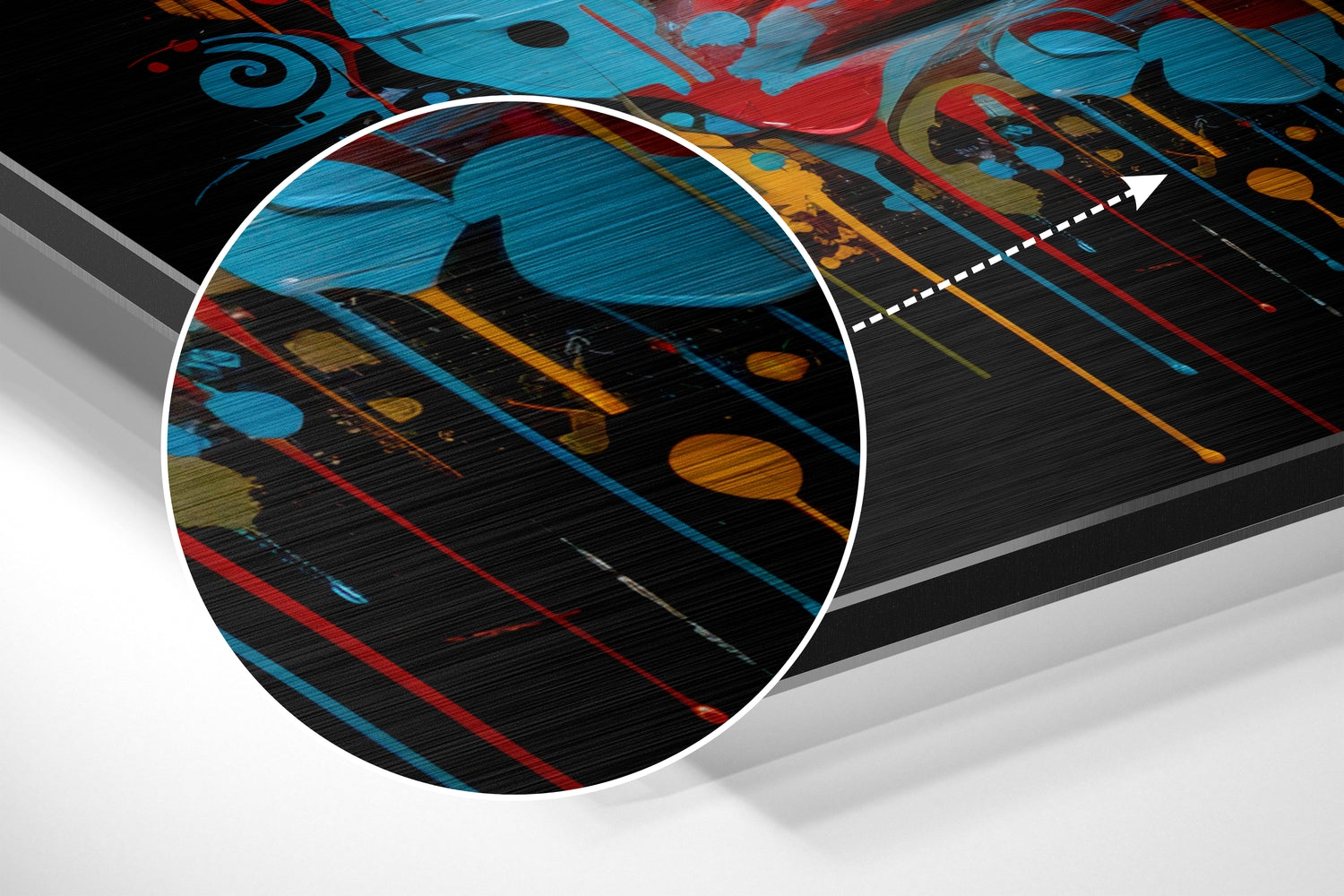 The Eye Brushed Aluminum Dibond Wall Art.