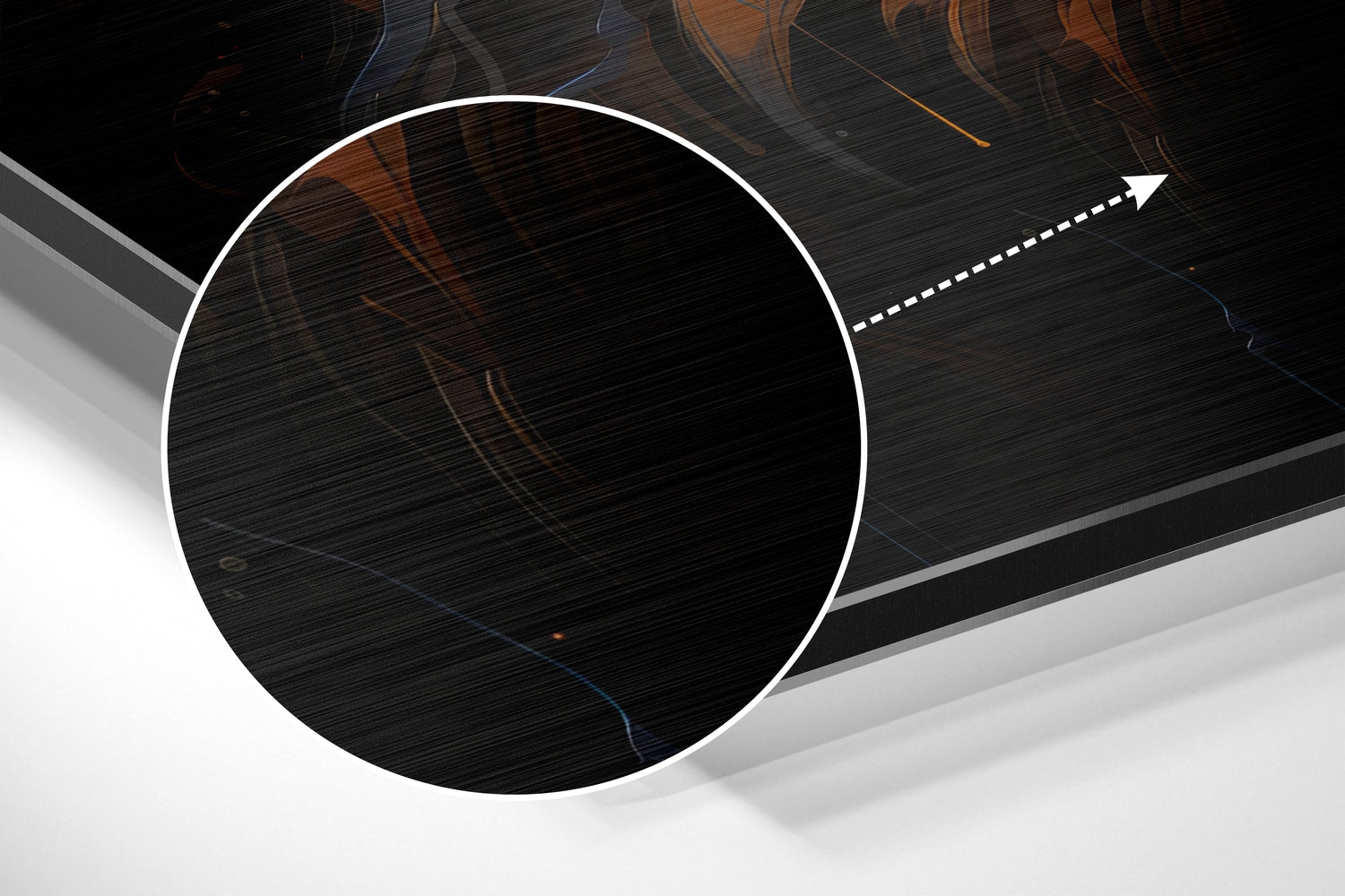 Lion in Flowers Brushed Aluminum Dibond Wall Art.