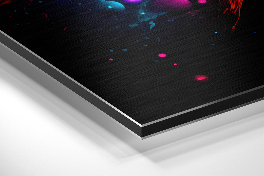 Colors of Space Brushed Aluminum Dibond Wall Art.