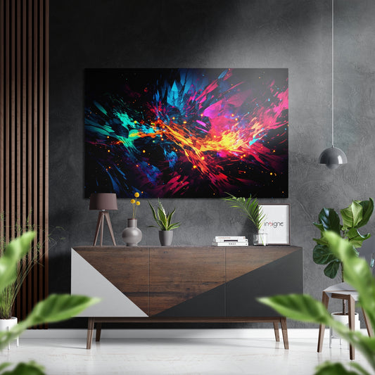 Colors of Space Brushed Aluminum Dibond Wall Art.