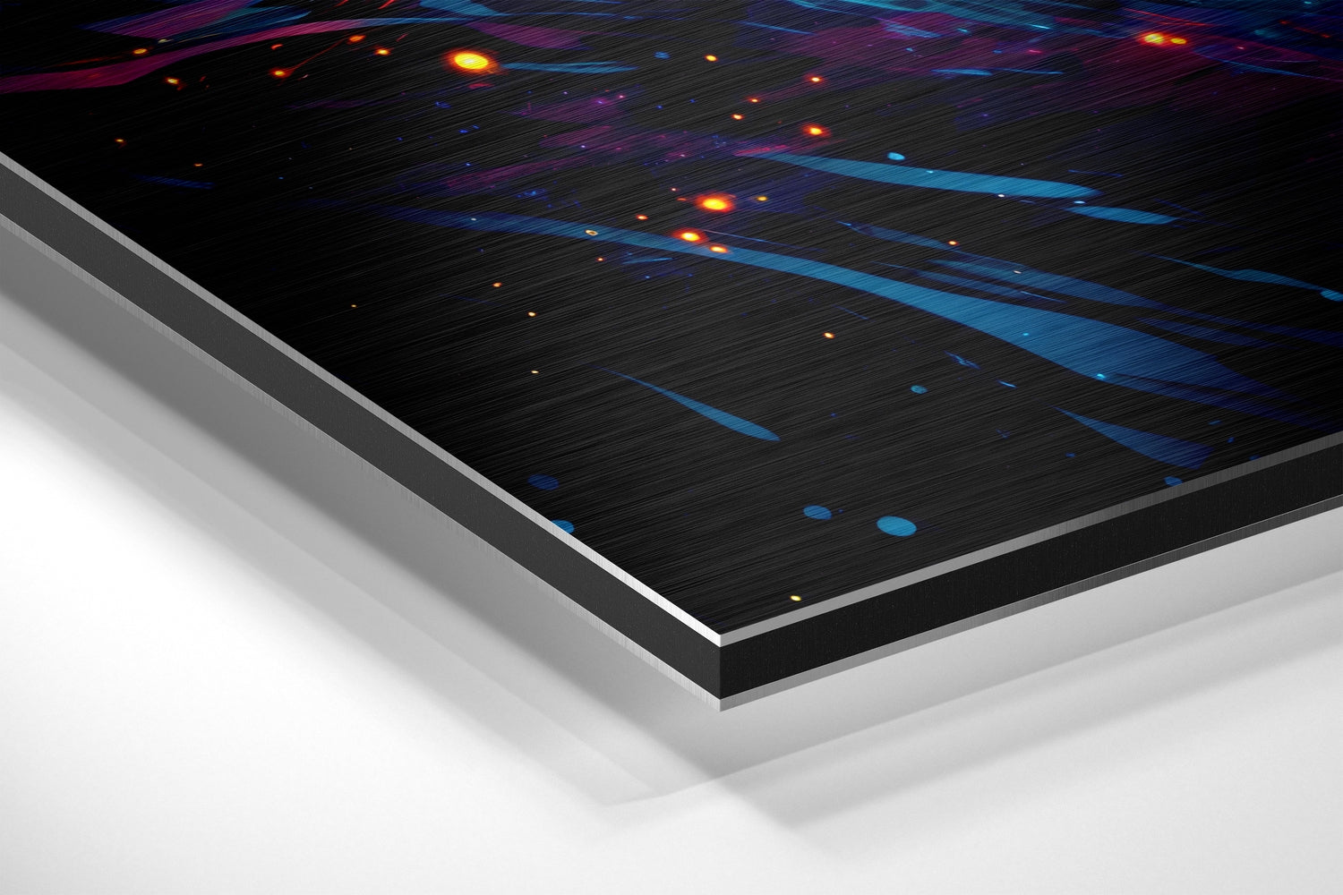 Colors of Space Brushed Aluminum Dibond Wall Art.