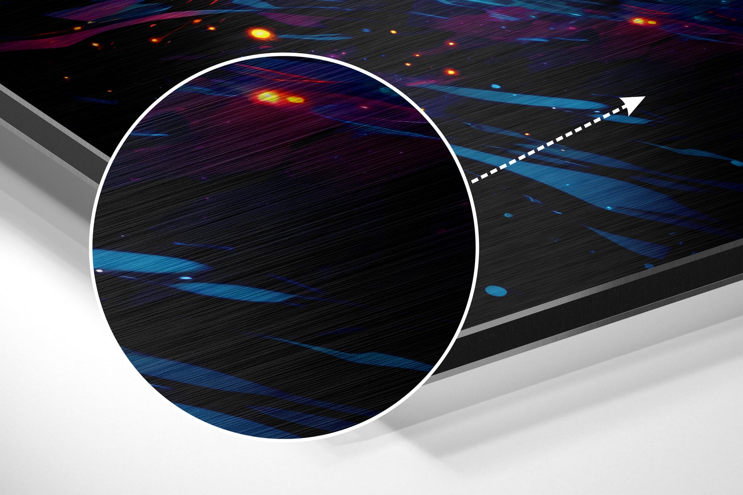 Colors of Space Brushed Aluminum Dibond Wall Art.