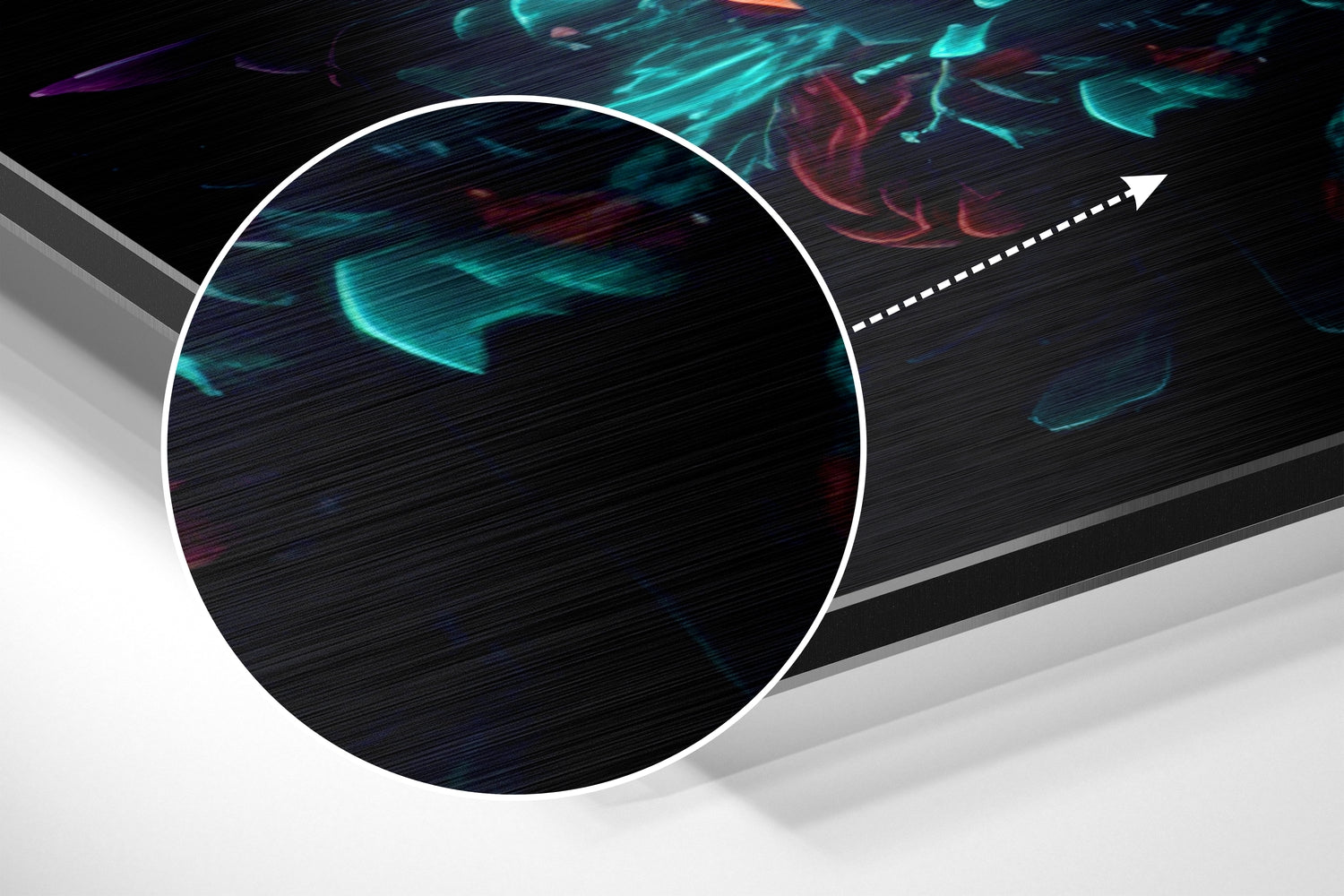 Colors of Space Brushed Aluminum Dibond Wall Art.