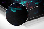 Colors of Space Brushed Aluminum Dibond Wall Art.