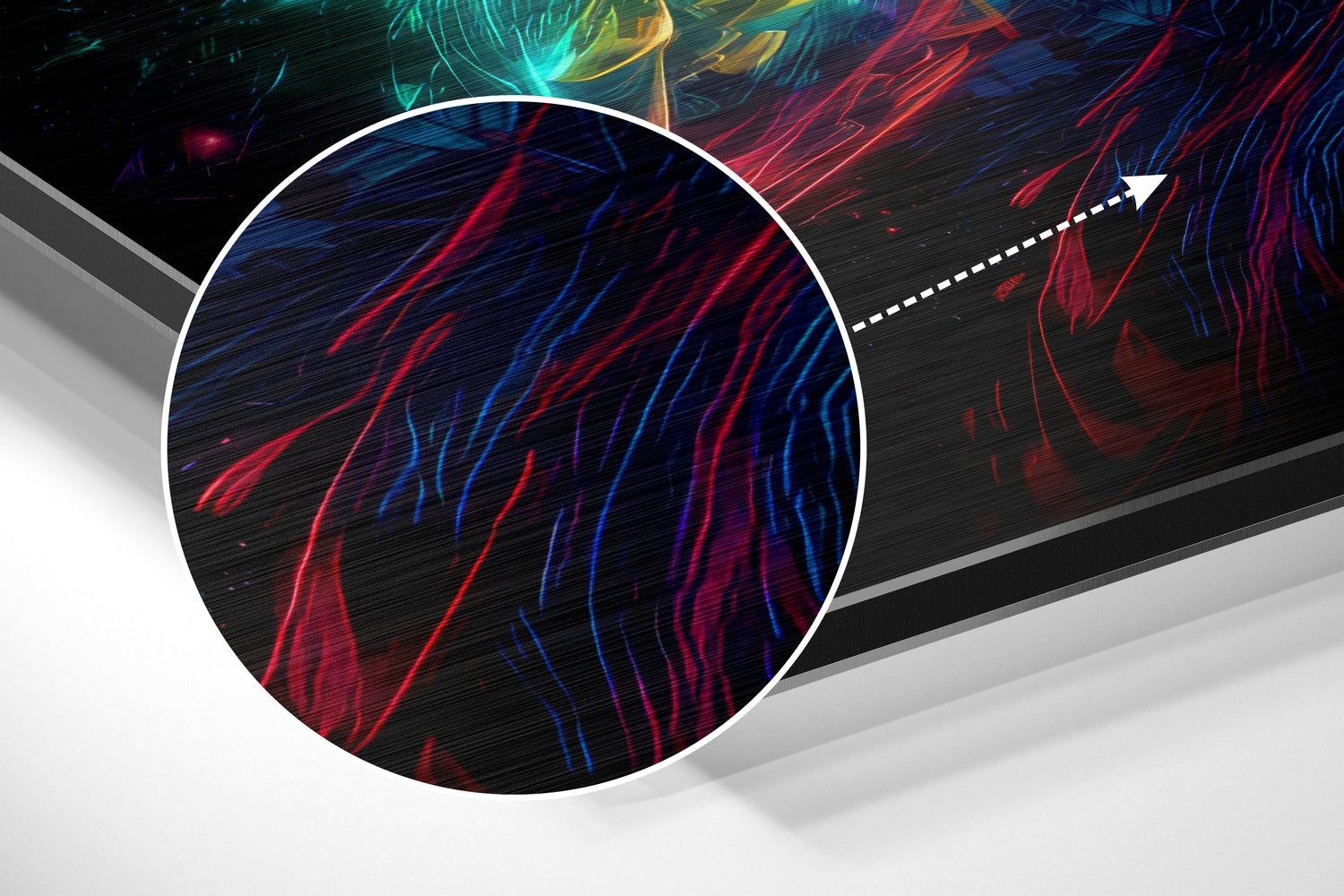 Colors of Space Brushed Aluminum Dibond Wall Art.