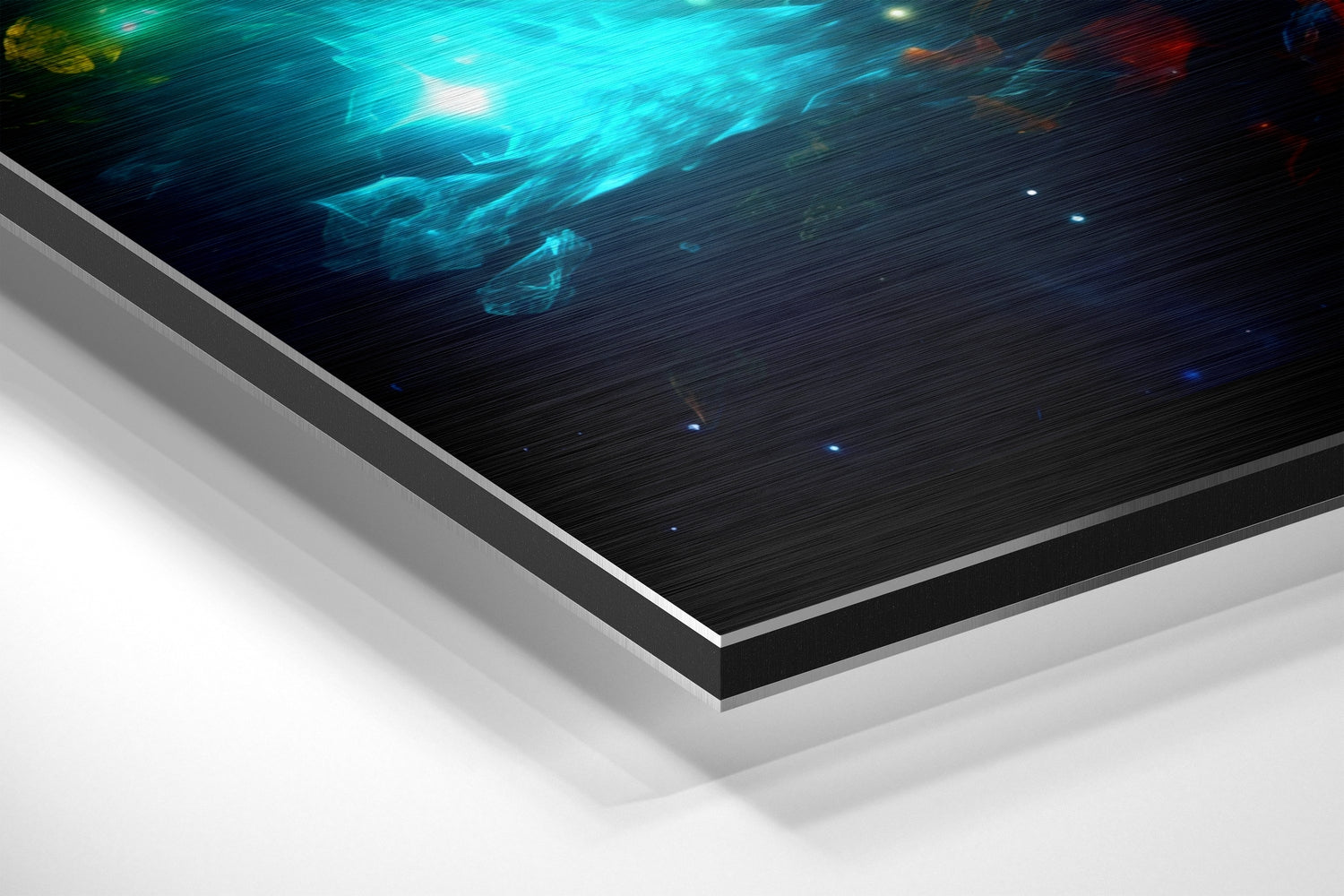 Colors of Space Brushed Aluminum Dibond Wall Art.