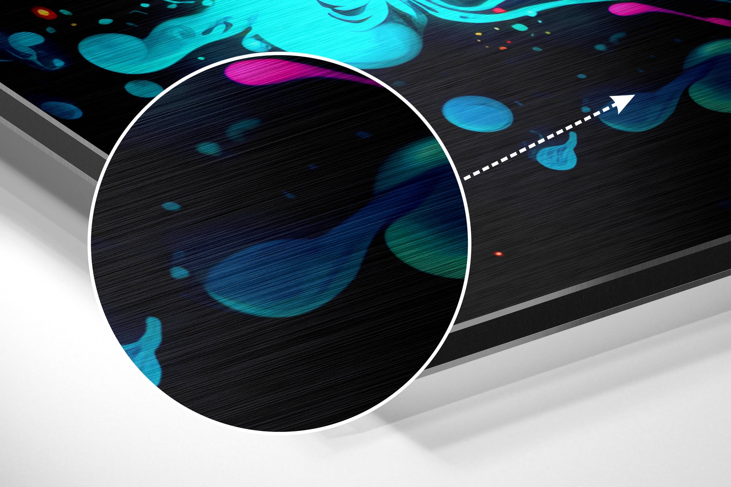 Colors of Space Brushed Aluminum Dibond Wall Art.