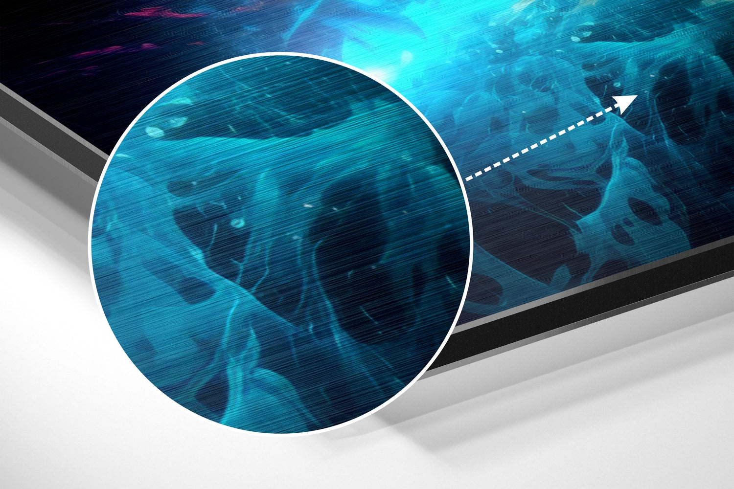 Colors of Space Brushed Aluminum Dibond Wall Art.