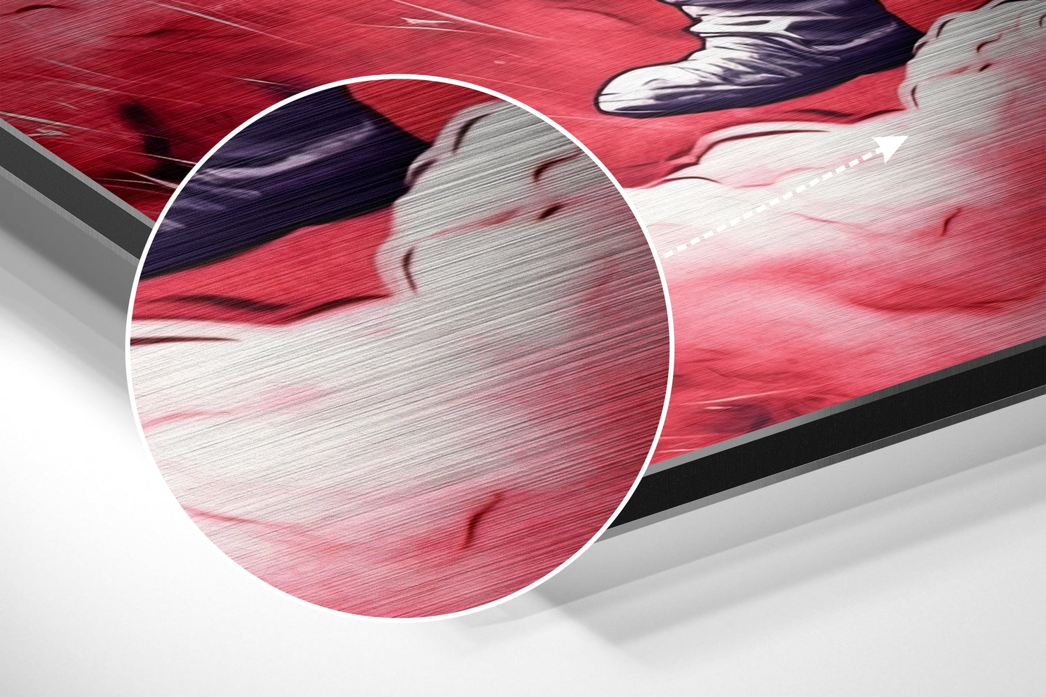 Astronaut Brushed Aluminum Dibond Wall Art.