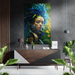 Futuristic Styles Brushed Aluminum Dibond Wall Art.