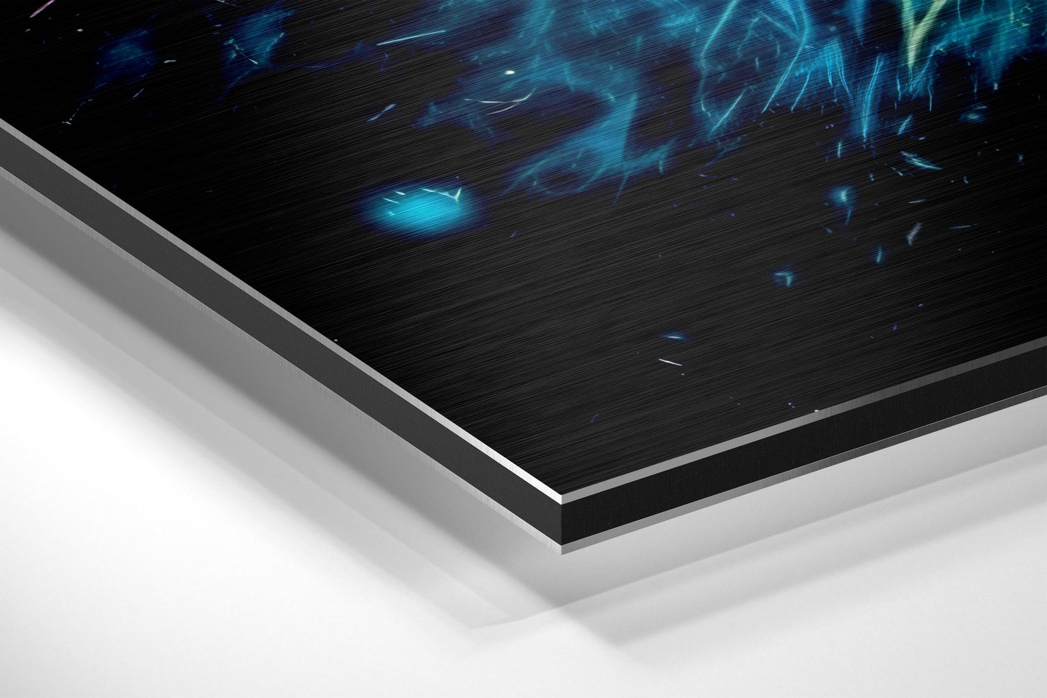 Neon Ball Brushed Aluminum Dibond Wall Art.