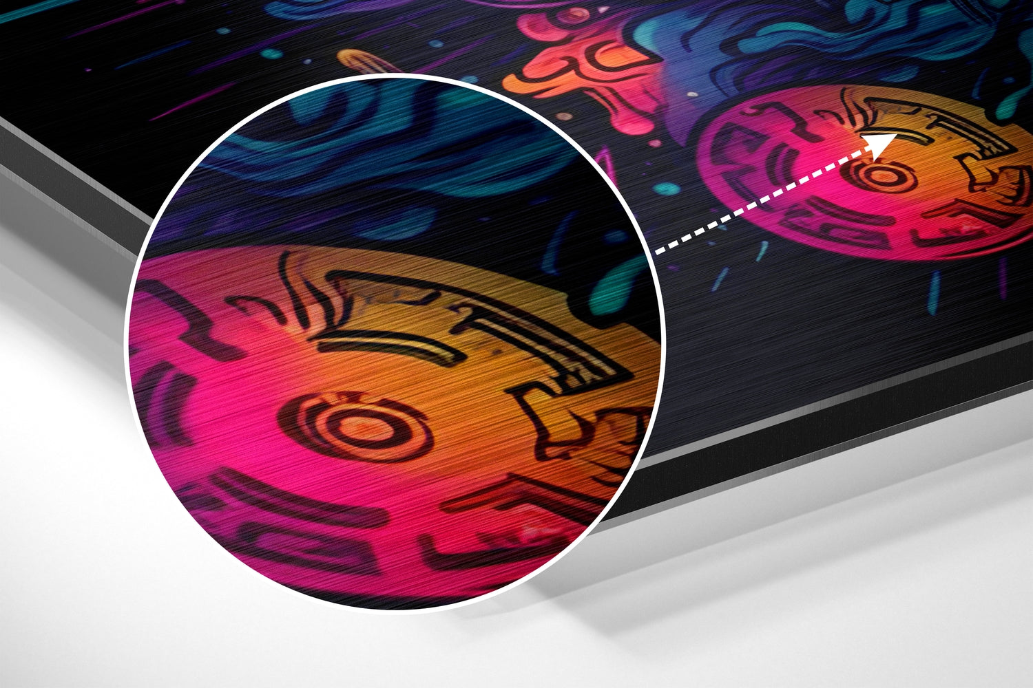 Bitcoin Brushed Aluminum Dibond Wall Art.