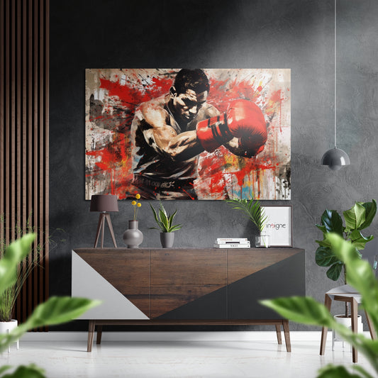 Boxer Brushed Aluminum Dibond Wall Art.