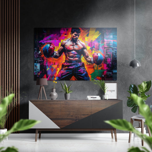 Boxer Brushed Aluminum Dibond Wall Art.