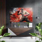 Boxer Brushed Aluminum Dibond Wall Art.