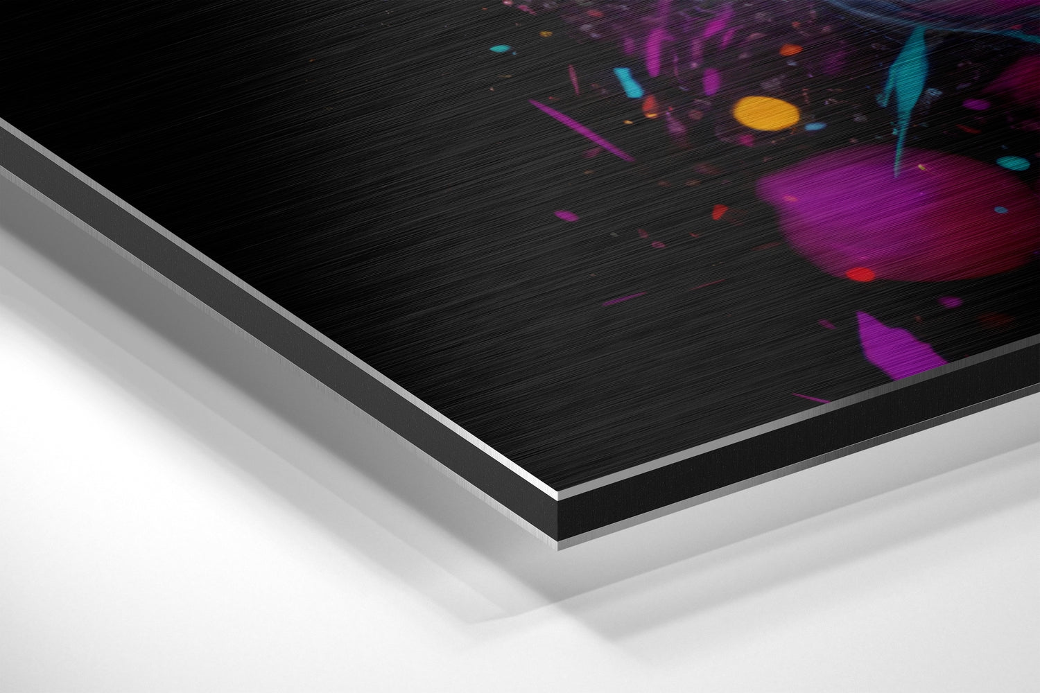 Einstein Brushed Aluminum Dibond Wall Art.