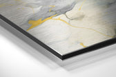 Marbleous  Brushed Aluminum Dibond Wall Art.
