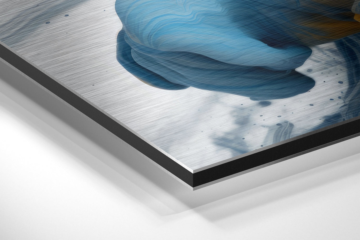 Color Explode Brushed Aluminum Dibond Wall Art.